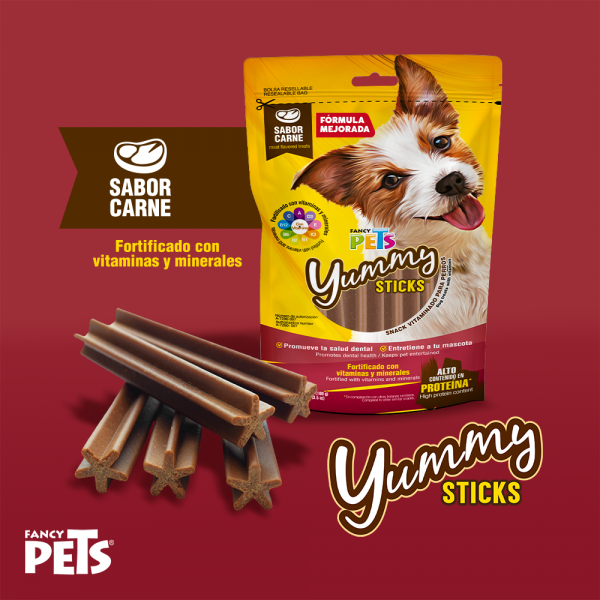 Yummy Sticks Carne – 5 Piezas (100 g)