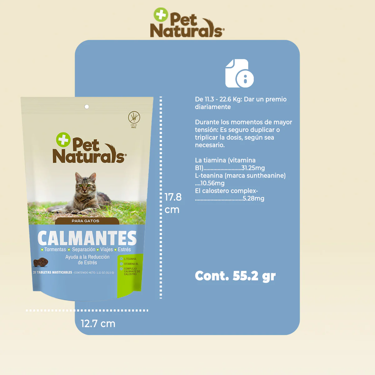 Pet Naturals Calmantes Naturales Masticables para Gato 31.5g