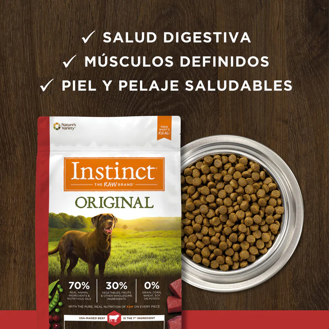 Alimento para perro Instinct Receta Res Sin Granos
