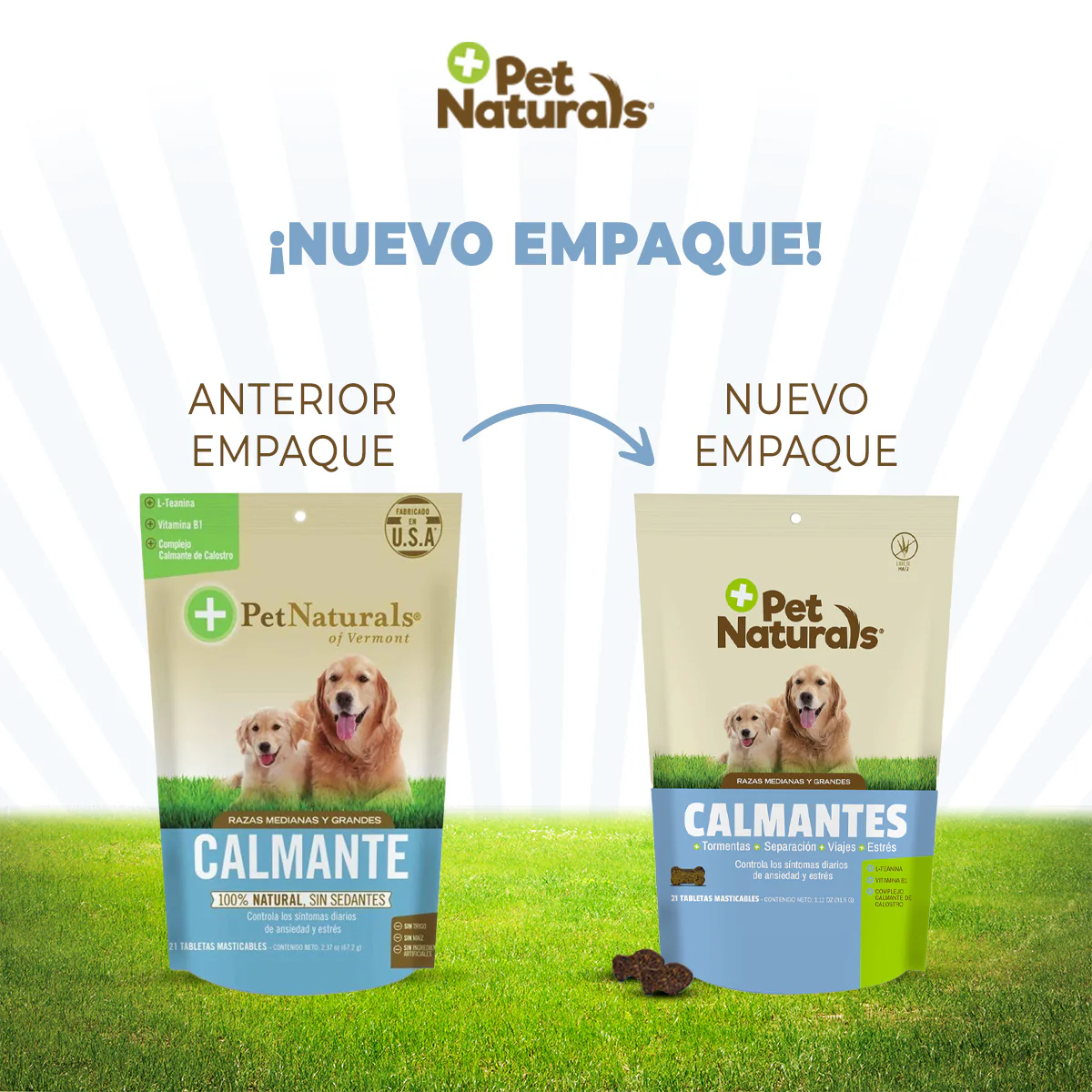 Pet Naturals Calmantes para Perros Medianos y Grandes 31.5g