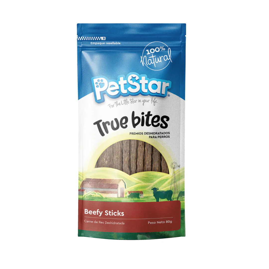 True Bites Beefy Sticks – Premios para Perro