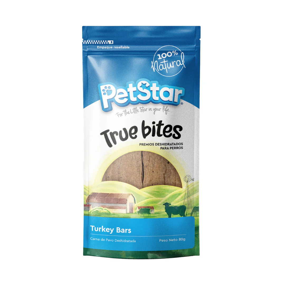 True Bites Turkey Bars – Premios de Pavo para Perro