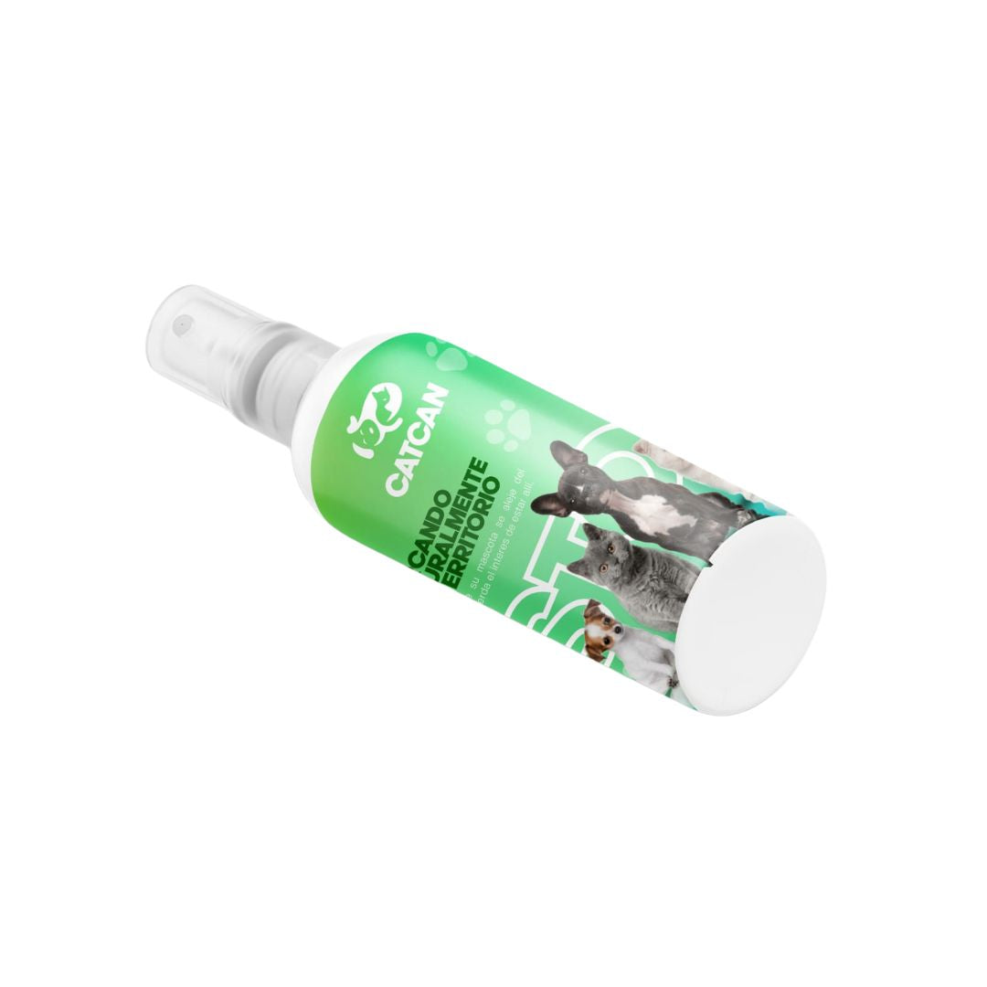 CATCAN Repelente Educador para Perros y Gatos 120 ml – Aleja Mascotas por Aroma, Evita que Orinen o Marquen Territorio, Uso en Interiores