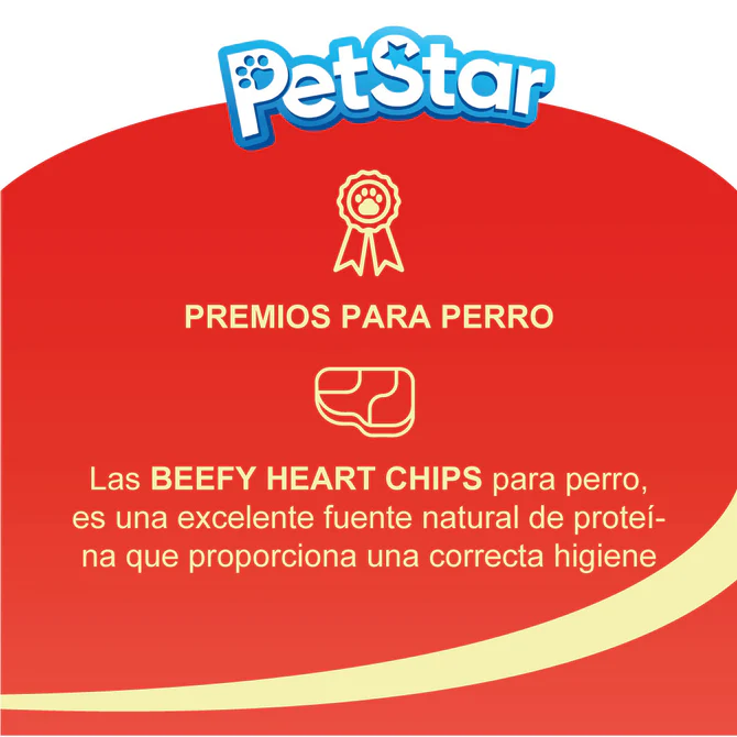 True Bites Beefy Heart Chips – Premios para Perro
