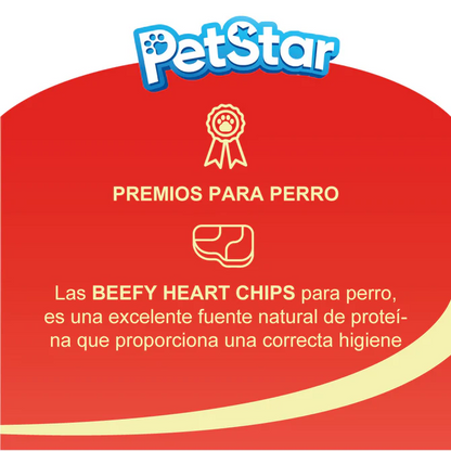 True Bites Beefy Heart Chips – Premios para Perro