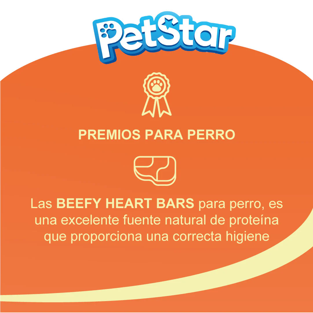 True Bites Beefy Heart Bars – Premios para Perro