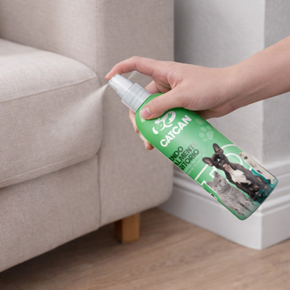 CATCAN Repelente Educador para Perros y Gatos 120 ml – Aleja Mascotas por Aroma, Evita que Orinen o Marquen Territorio, Uso en Interiores