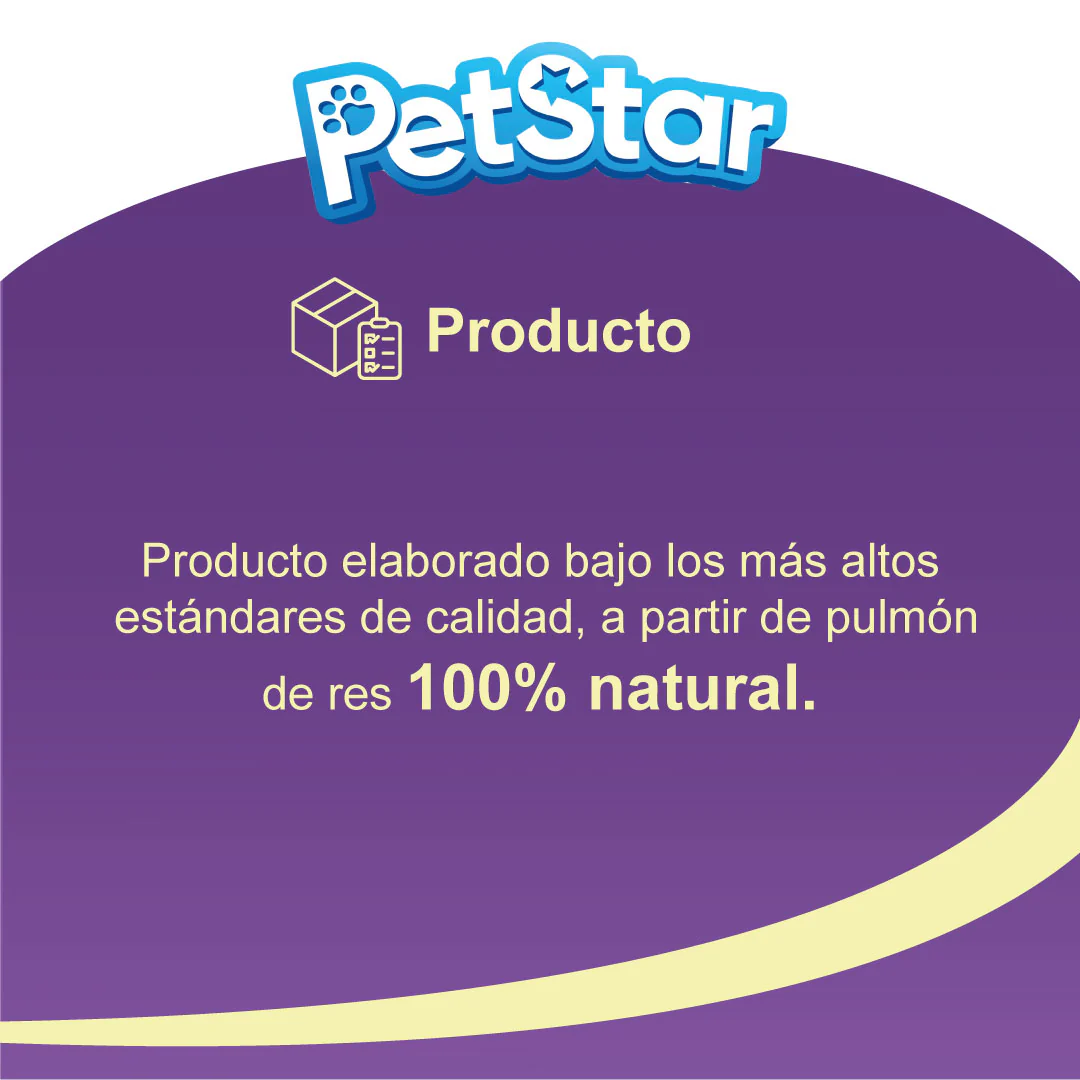 True Bites Beefy Lung Chips – Premios para Perro