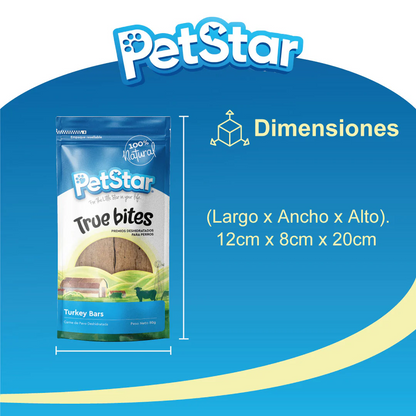 True Bites Turkey Bars – Premios de Pavo para Perro