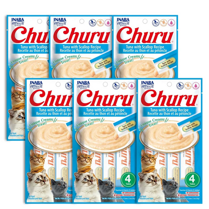 Churu Tuna with Scallop – Caja con 6 Bolsas (4 Tubos c/u)