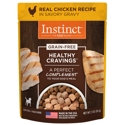 Instinct Original Healthy Cravings Alimento Húmedo para Perro, Receta de Pollo 85g