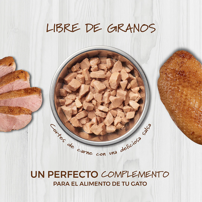 Instinct Original Healthy Cravings Alimento Húmedo para Gato, Mix de Recetas, Pack 12 sobres de 85 g