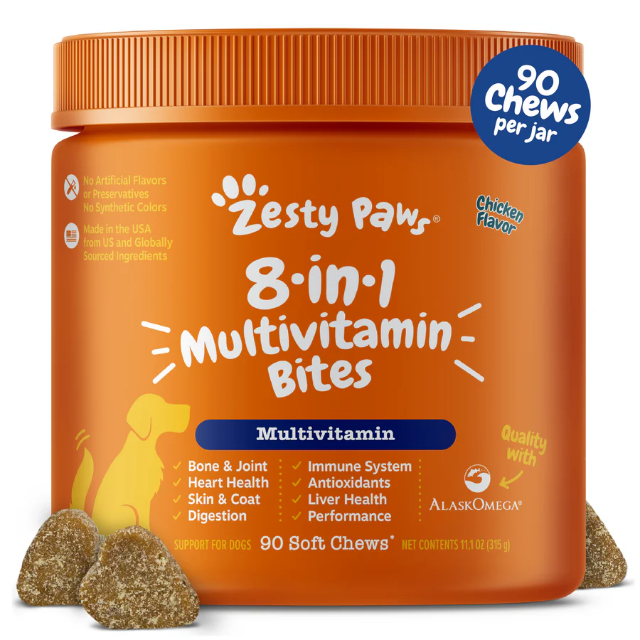 Zesty Paws multivitamínicos 8 en 1