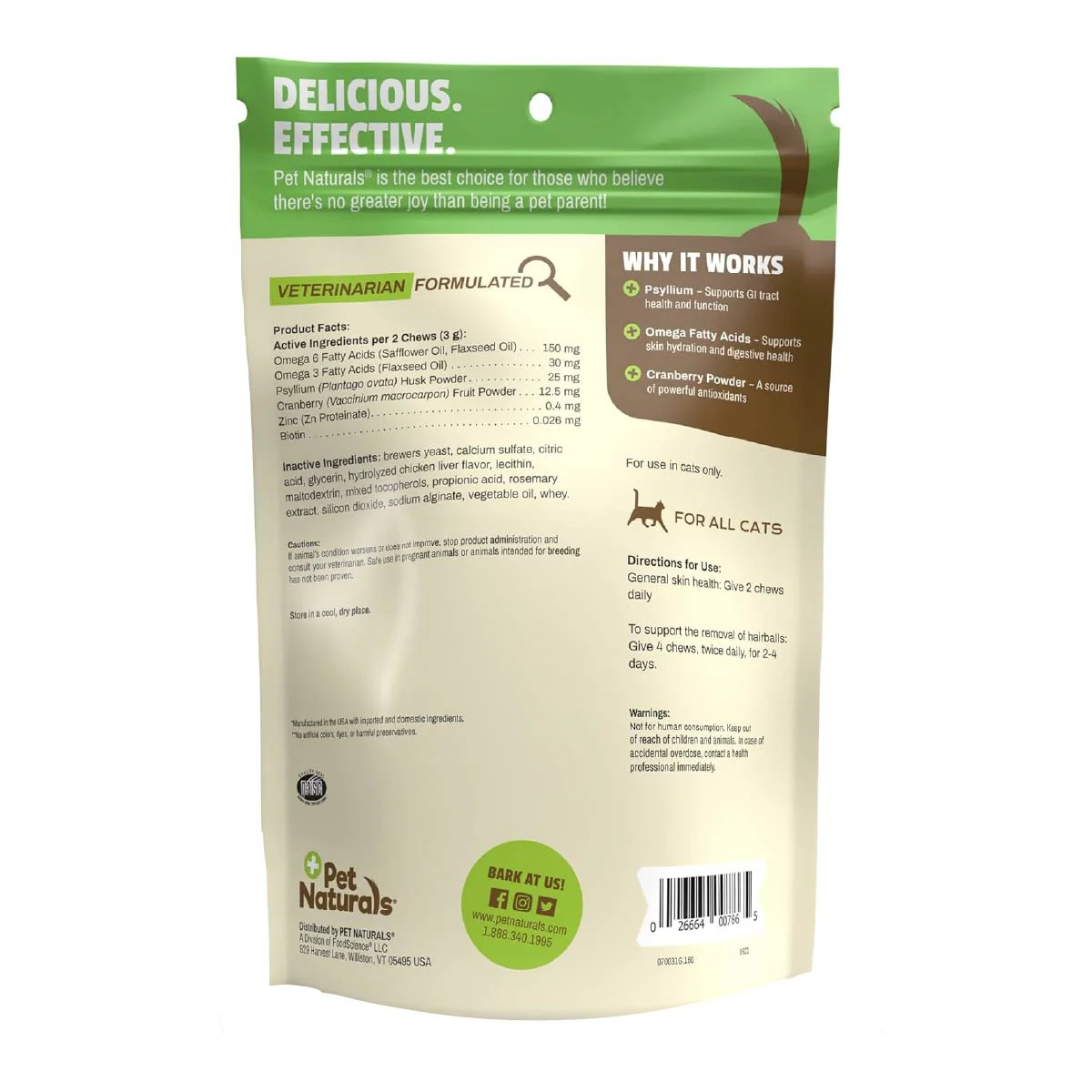 Hairball Chew para Gatos – Control de Bolas de Pelo
