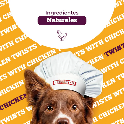 Beefeaters Snack Premios para Perros Beefhide 5in Twist 40gr