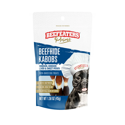 Beefeaters Snack Premios para Perros Beefhide Kabobs 45gr