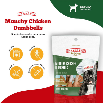 Beefeaters Snack Premios para Perros Munchy Dumbbells 60gr