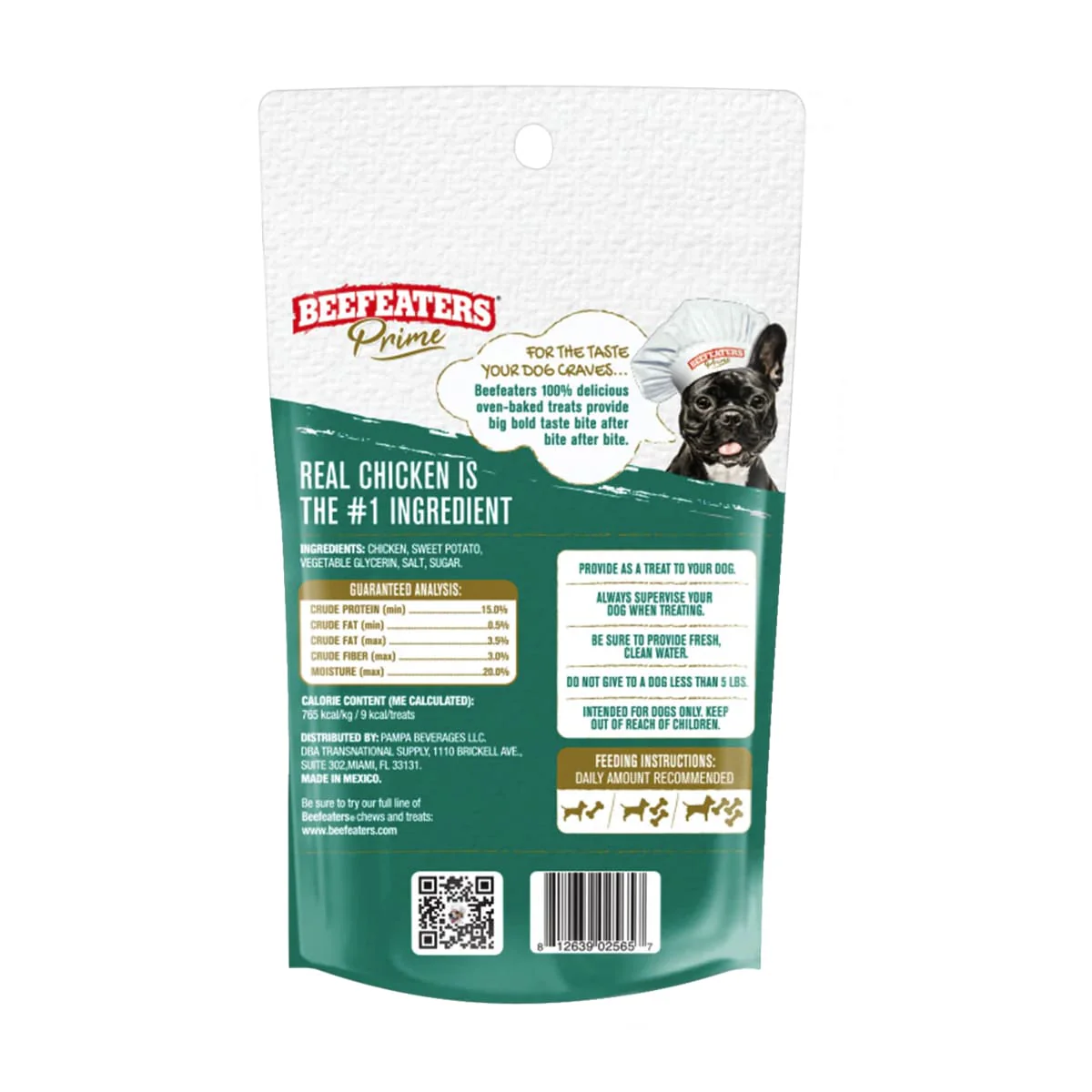 Beefeaters Snack Premios para Perros Sweet Potato Wrapped Chicken 57gr