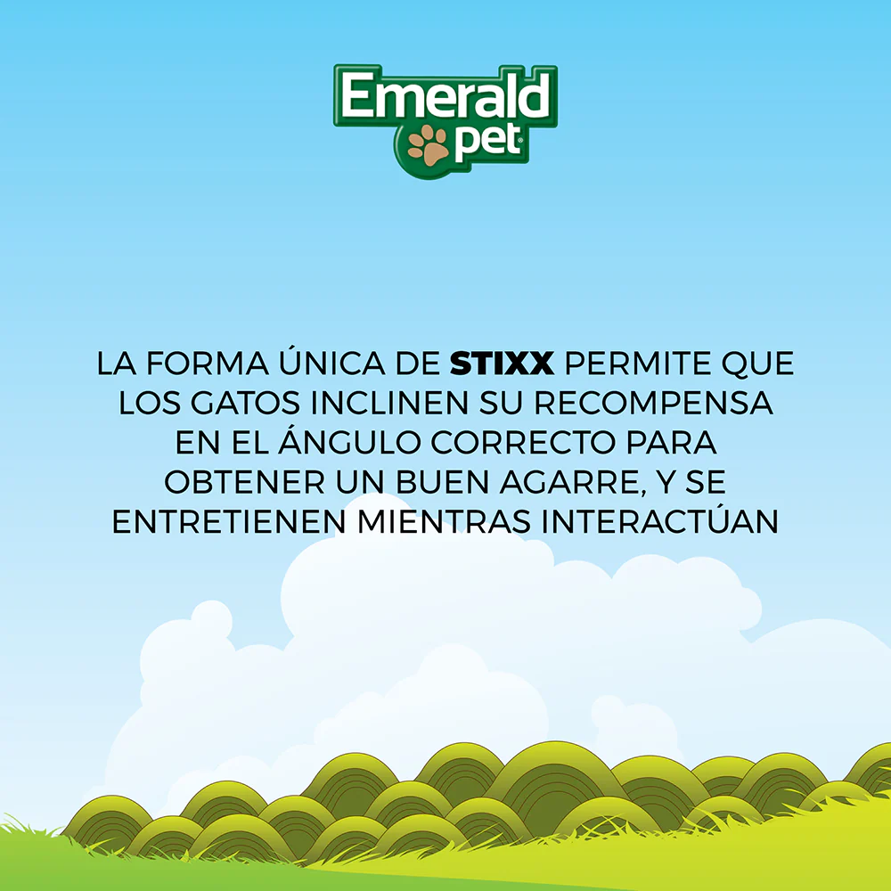 Emerald Pet Dental Stixx para Gato Sin Granos – Catnip y Calabaza 3.6 oz