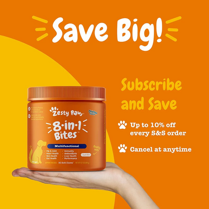 Zesty Paws multivitamínicos 8 en 1