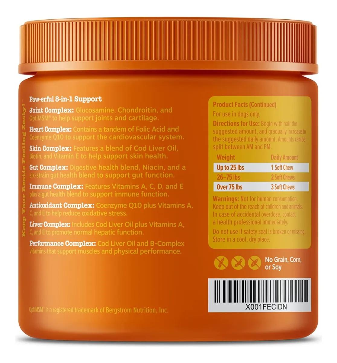 Zesty Paws multivitamínicos 8 en 1