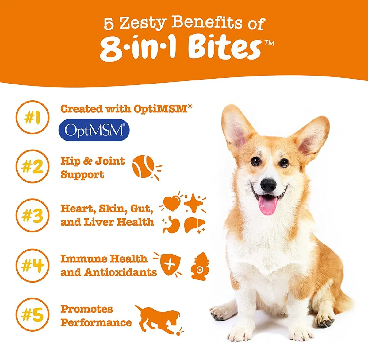Zesty Paws multivitamínicos 8 en 1