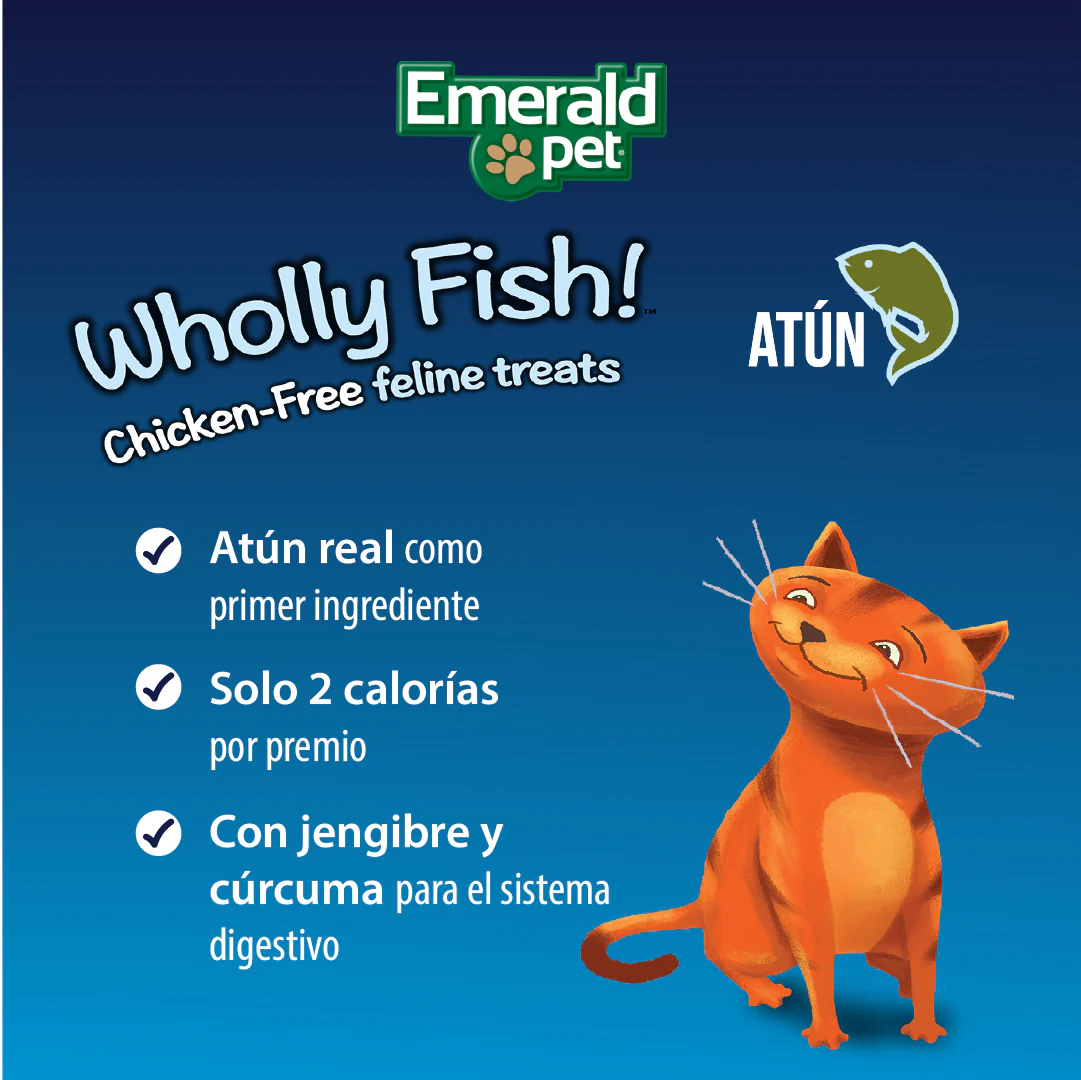 Wholly Fish Digestive Health Atún – Premios Digestivos para Gato