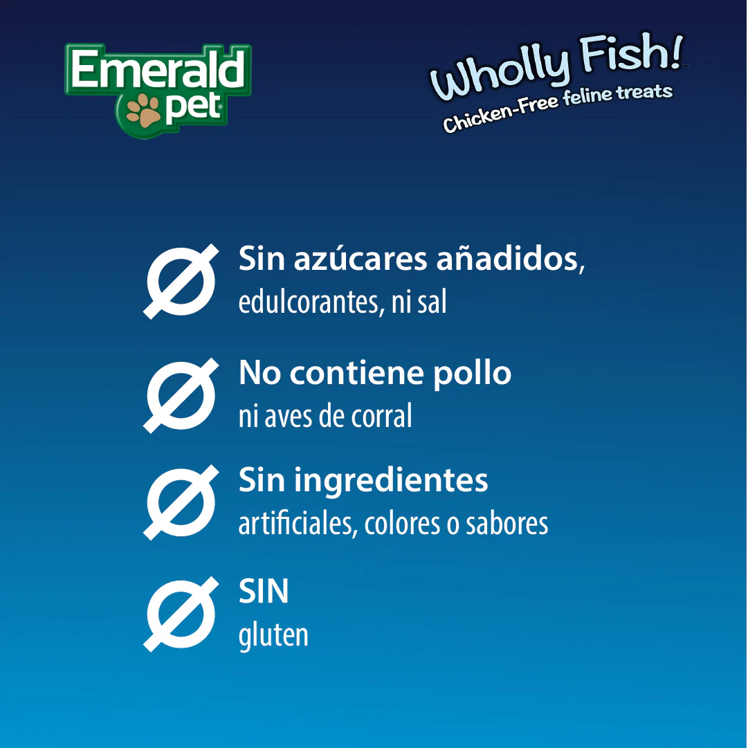 Wholly Fish Digestive Health Salmón – Premios Digestivos para Gato