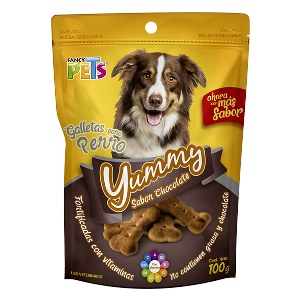 Yummy Sticks Premio para Perro Adulto Sabor Chocolate 100 g