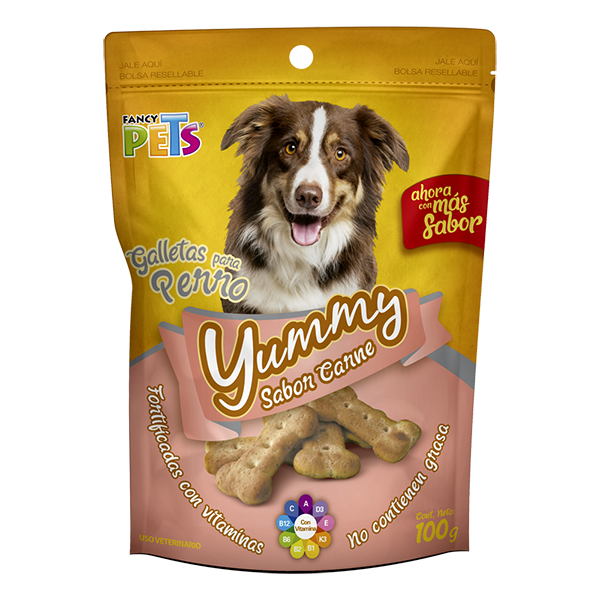 Yummy Sticks Premio para Perro Adulto Sabor Carne 100 g