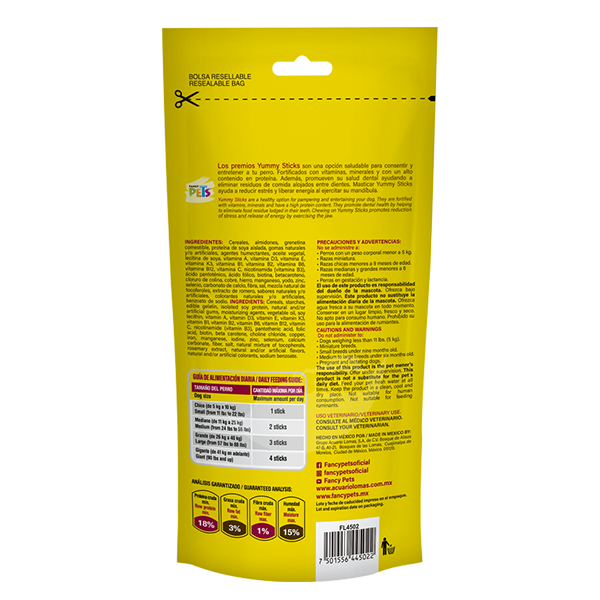 Yummy Sticks Carne – 3 Piezas (60 g)
