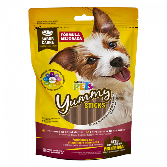 Yummy Sticks Carne – 5 Piezas (100 g)