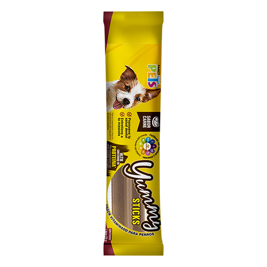 Yummy Sticks Premio para Perro Adulto Sabor Carne 1 Pza