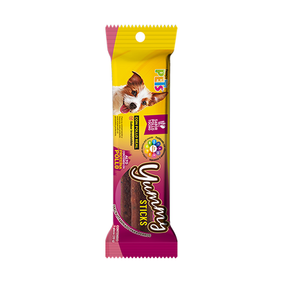 Yummy Sticks Premio para Perro Adulto Sabor Pollo y Tocino 1 Pz
