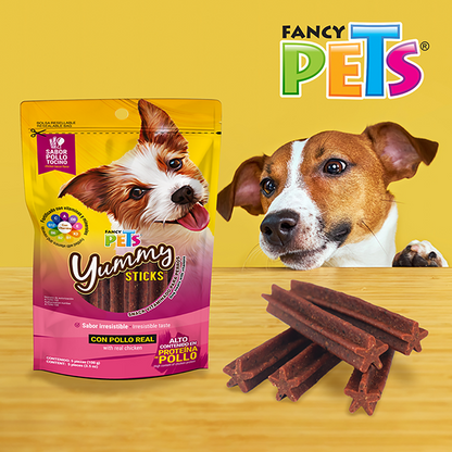 Yummy Sticks Premio para Perro Adulto Sabor Pollo y Tocino 100 g 5 Pz
