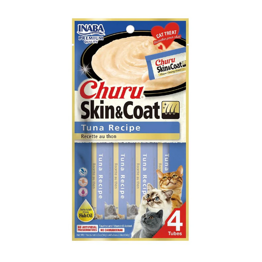 Churu Skin & Coat Tuna – Caja con 6 Bolsas (4 Tubos c/u)