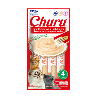 Churu Tuna with Crab – Caja con 6 Bolsas (4 Tubos c/u)