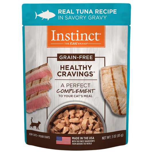 Instinct Original Healthy Cravings Alimento Húmedo para Gato, Receta de Atún 85g