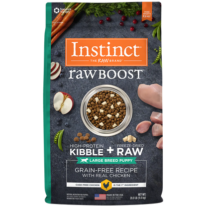Alimento Instinct Raw Boost Pollo Cachorro Raza Grande 20 Lb