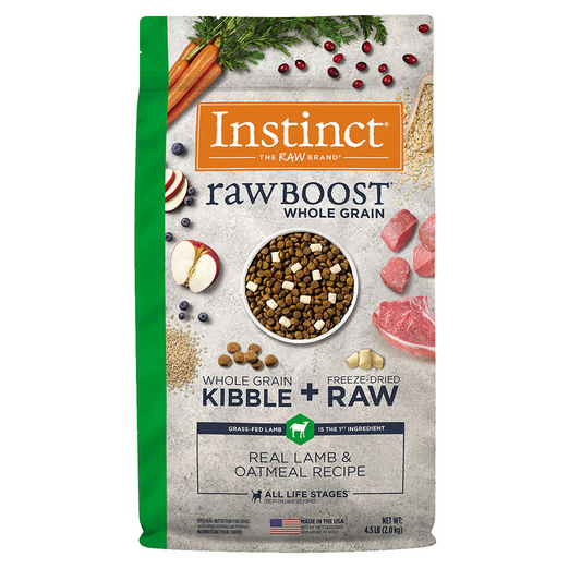 Instinct Raw Boost Cordero Granos Perros 2.04 Kg