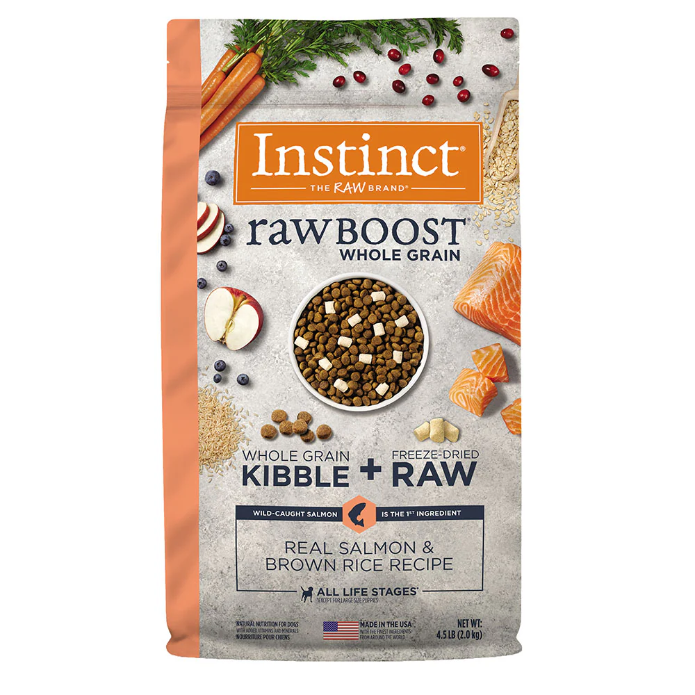 Alimento para perro Instinct Raw Boost Salmón con Granos y Arroz Integral 2.04 kg