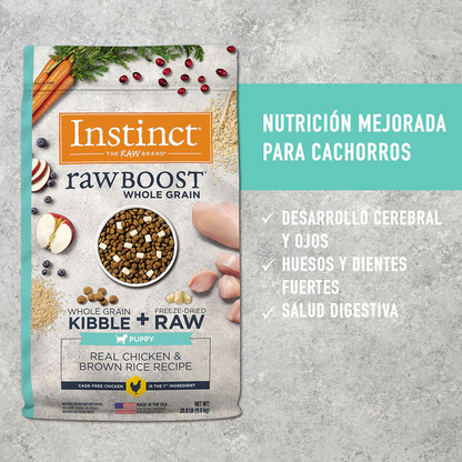 Instinct Raw Boost Pollo Cachorros Arroz 2.04 Kg