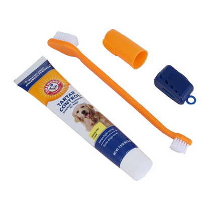 Arm & Hammer Kit Pasta Dental para Perro – Sabor Plátano con Menta (3 Piezas)