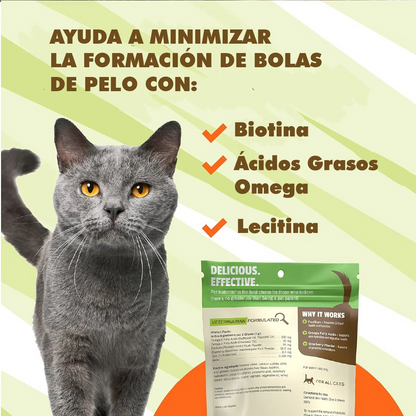 Hairball Chew para Gatos – Control de Bolas de Pelo