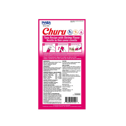 Churu Tuna with Shrimp – Caja con 6 Bolsas (4 Tubos c/u)
