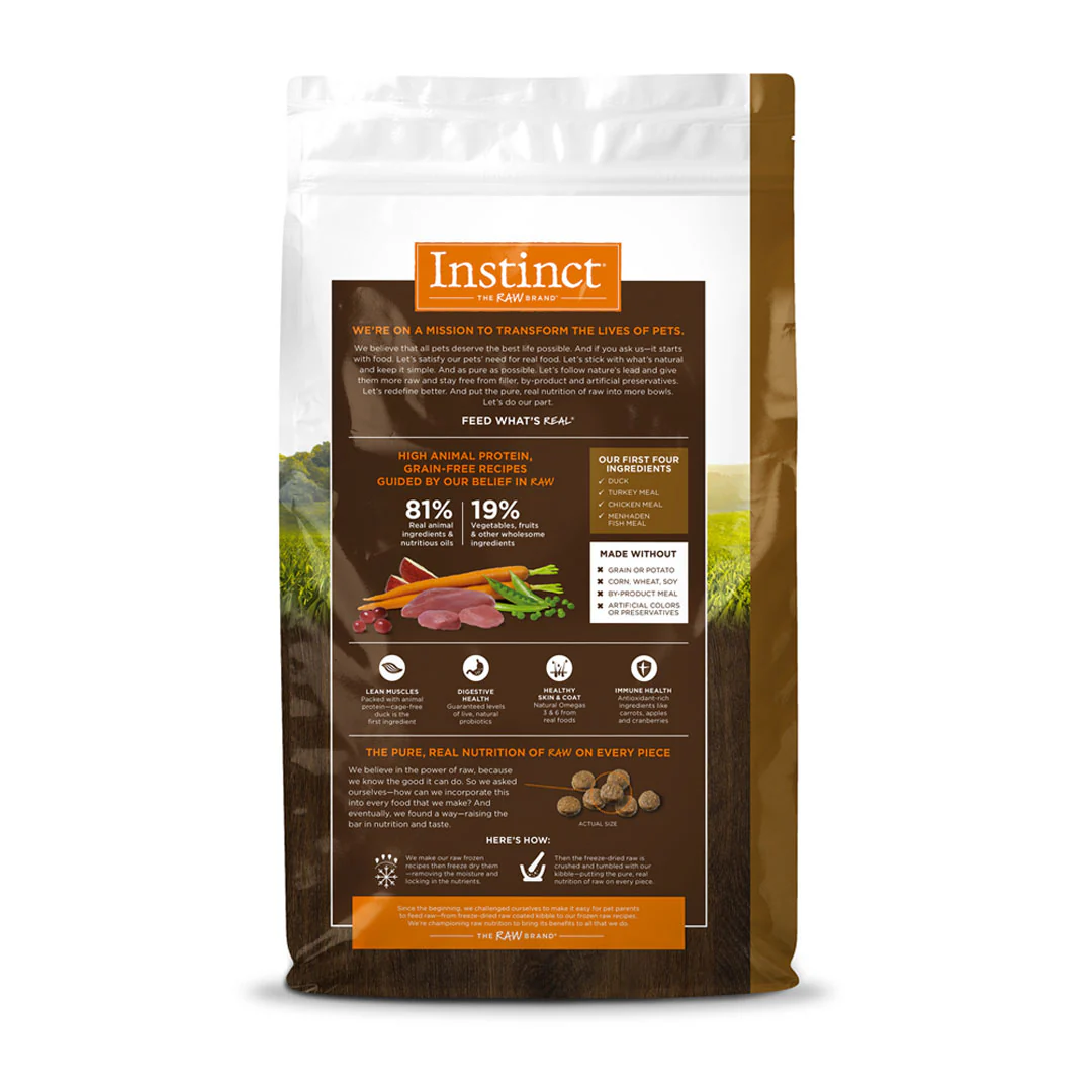 Alimento para gato Instinct Pato Sin Granos 10 lb