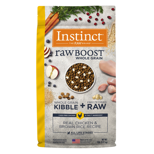Instinct Raw Boost Pollo Granos Arroz Integral Perro Adulto