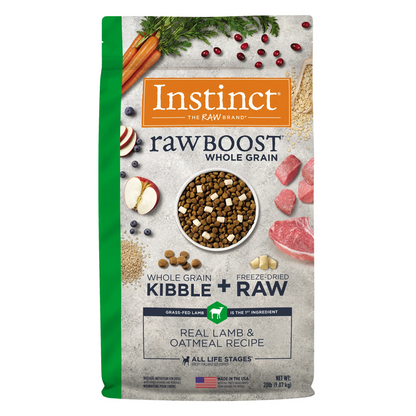 Instinct Raw Boost Cordero Granos Perro Adulto 9.07 Kg